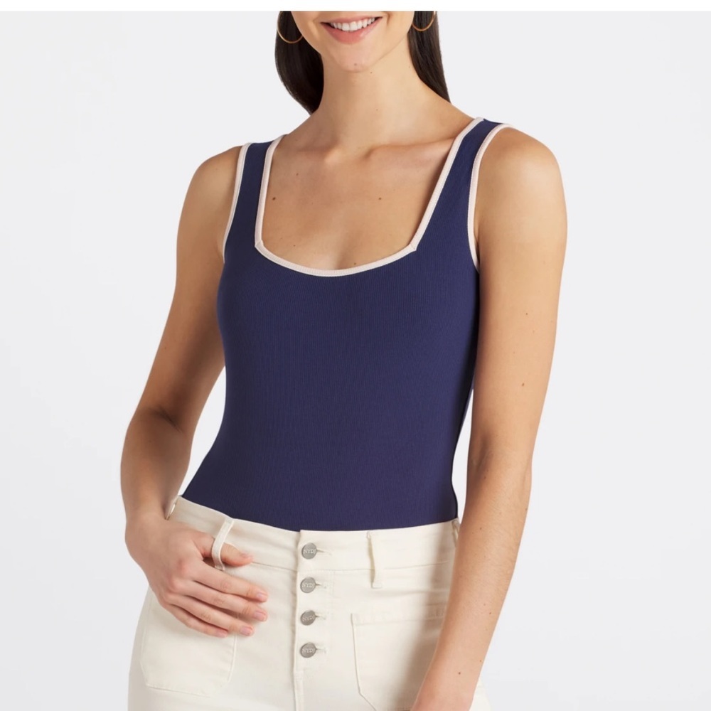 Kaileigh Estelle Square Neck Knit Bodysuit